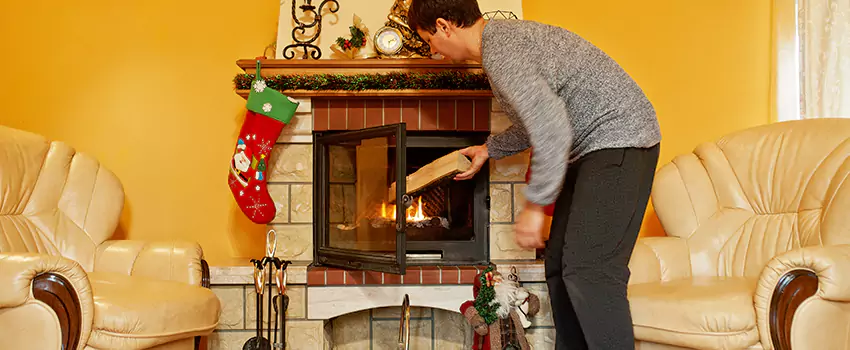Rusted Metal Fireplace Restoration in Eagan, Minnesota